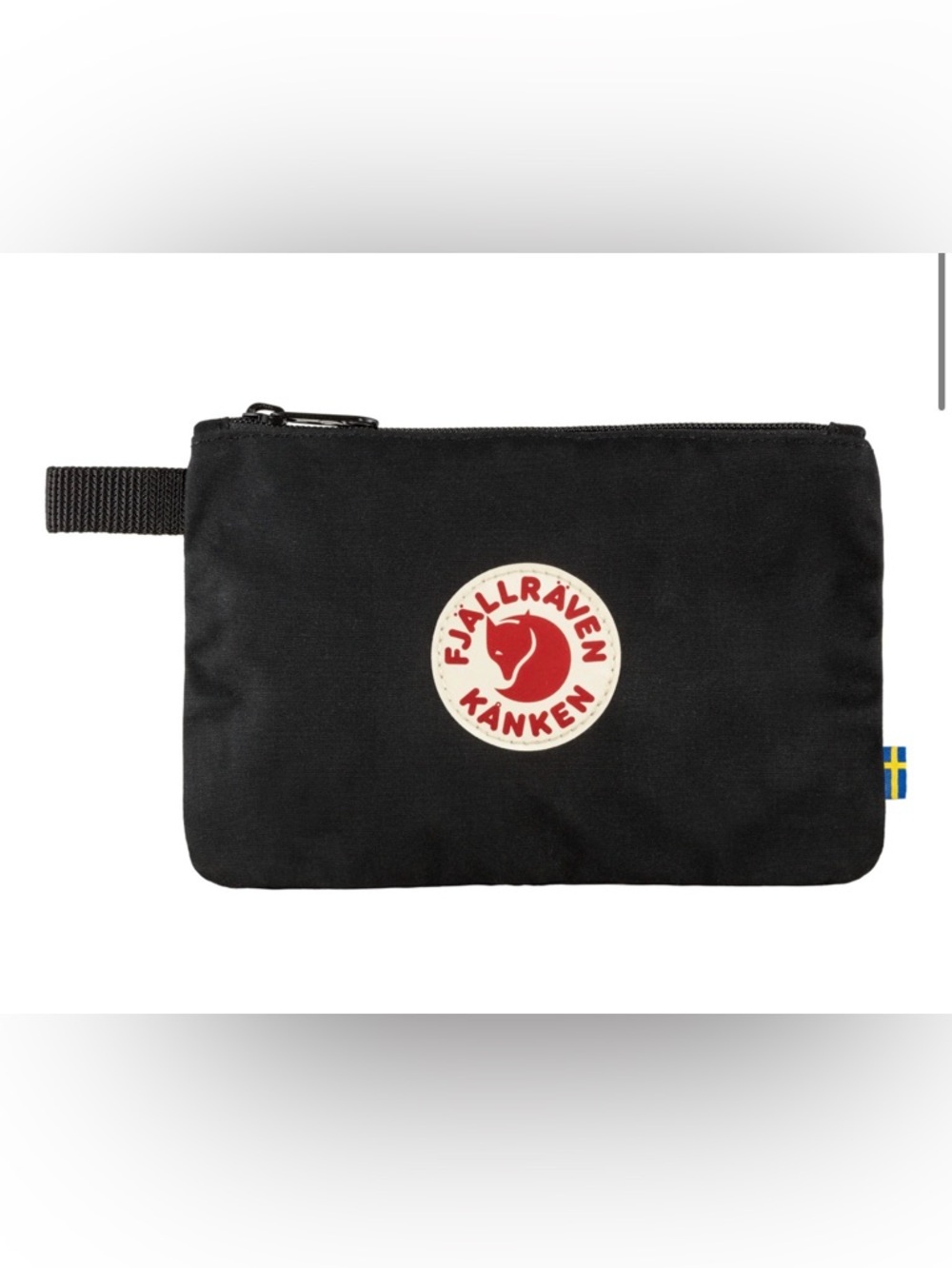 Fjallraven Kanken Gear Pocket Black Zip Pouch Wallet NWT